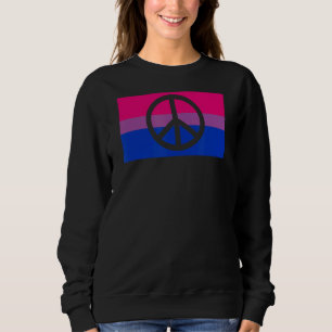 Pacifist Peace Sign Protest Hippie Gay Bisexual Pr Sweatshirt