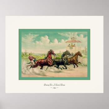 Pacing For A Grand Purse ~ 1890 ~ Fine Art Poster by VintageFactory at Zazzle