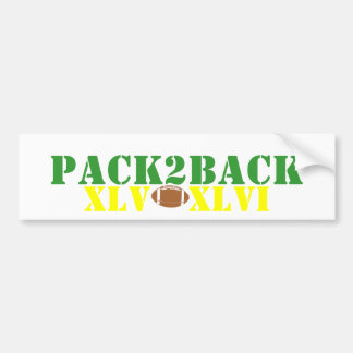 PACK2BACK VLV -XLVI BUMPER STICKER