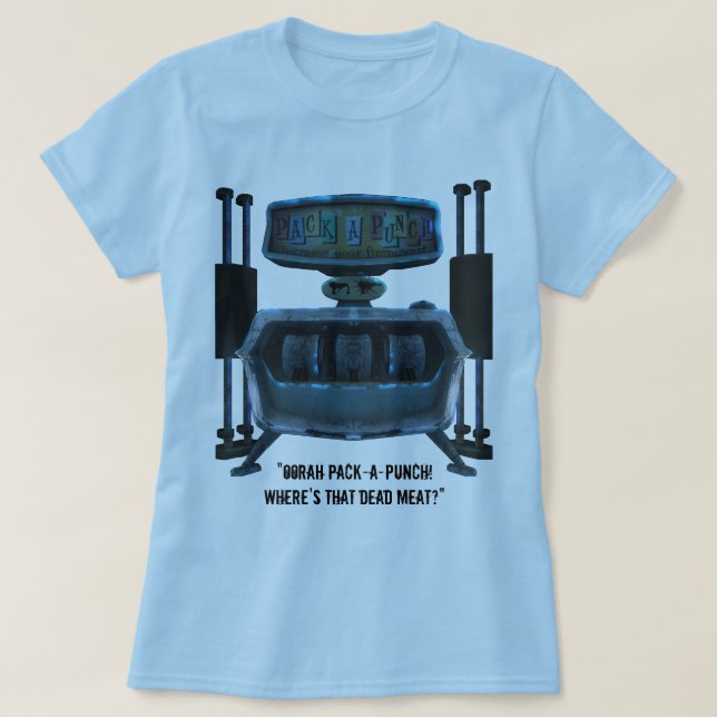 Pack-a-Punch w/Quote (Women) T-Shirt (Design Front)