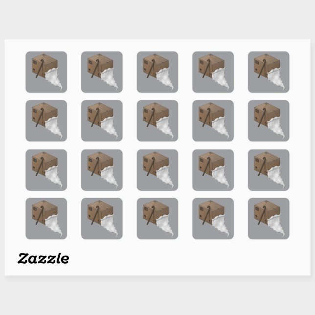 Pack-age -  square sticker (Sheet)