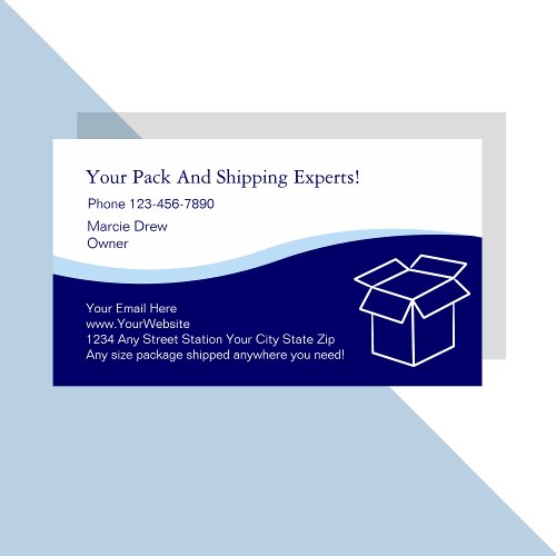 Pack And Ship Business Cards