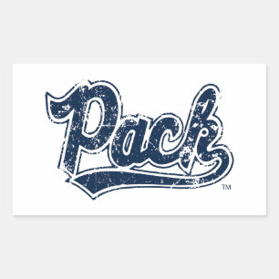 Pack Distressed Rectangular Sticker