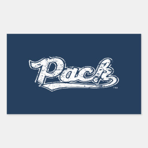 Pack Distressed Rectangular Sticker