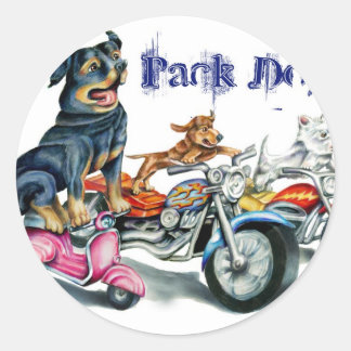 Pack Dogs Classic Round Sticker