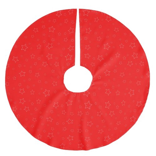 Pack end Pray Red Stars Tree Skirt