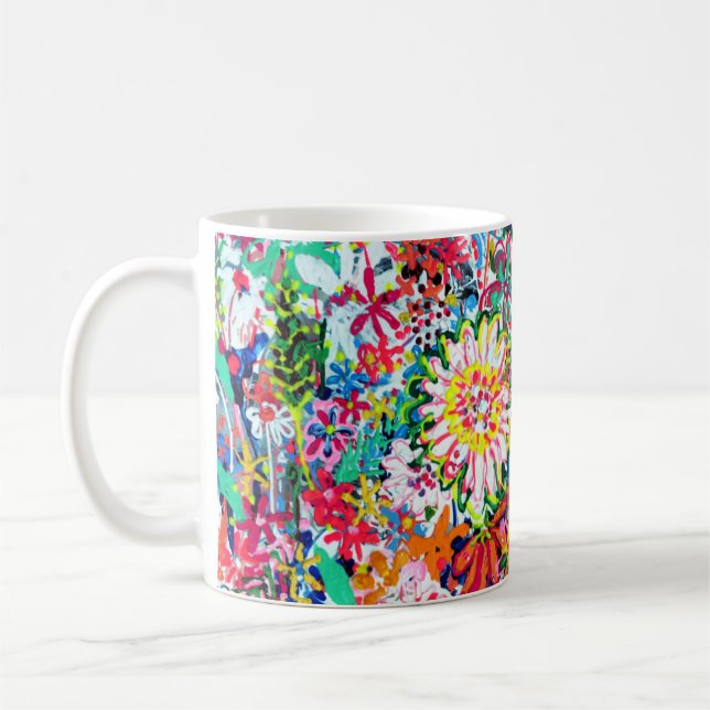 Pack flowers by Natalia Kuruch Coffee Mug (Left)