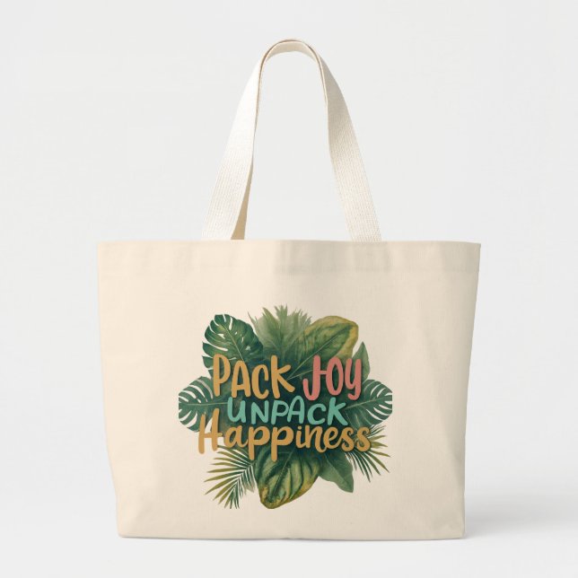 Pack Joy, Unpack Happiness - Jumbo Tote Bag* (Front)