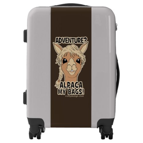 Pack My Bags Funny Alpaca Llama
