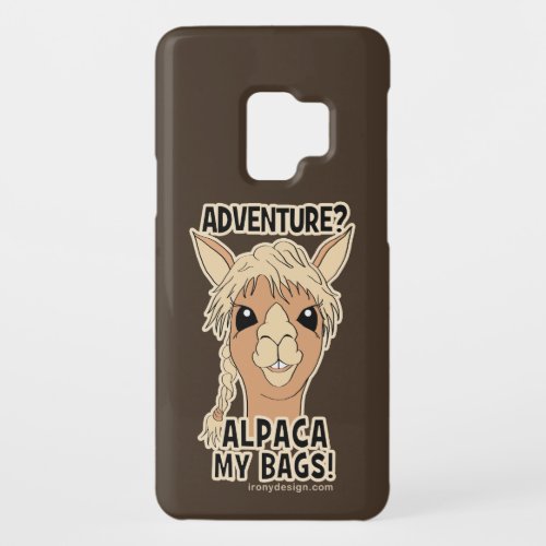 Pack My Bags Funny Alpaca Llama Case_Mate Samsung Galaxy S9 Case