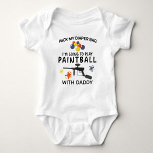 Pack my Diapers I’m Going To Play Paintball Baby Bodysuit