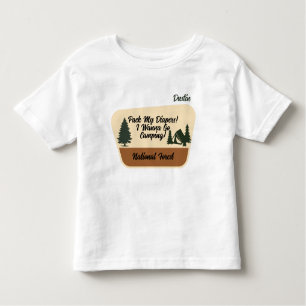 "Pack My Diapers! I Wanna Go Camping" Custom  Toddler T-shirt