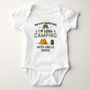 Pack My Diapers I'm Going Camping With Uncle Baby Bodysuit