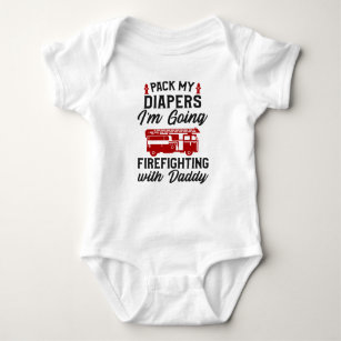 Details about   Infant Creeper Bodysuit One Piece T-shirt Firemen Are Heroes k-144 