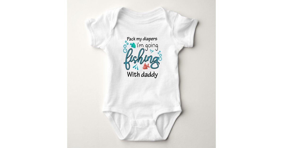 Funny Baby Fly Fishing Jersey Bodysuit Shirt
