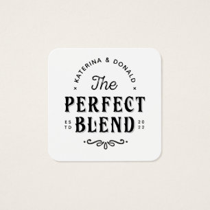 Pack of 100 The Perfect Blend Wedding Favor Tag