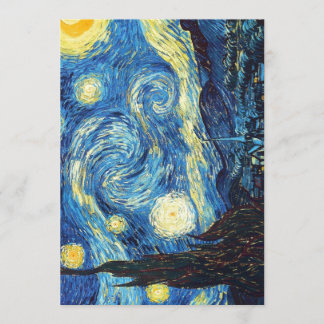 Pack of 100 Van Gogh Starry Night Invitations
