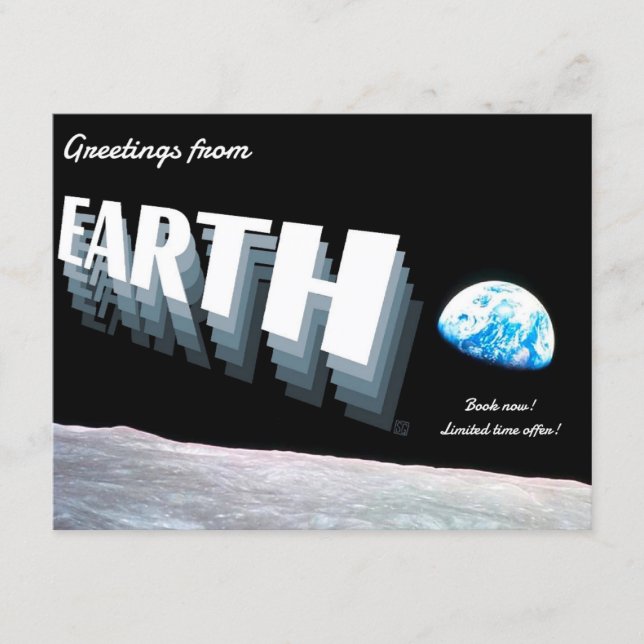 PACK OF 10 Greetings from... Earth Postcards (Front)
