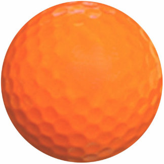 Pack of 12 Printed Orange Golf Balls