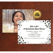 Pack of 24 Foil Bubbles Graduation Announcements (Back)