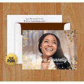 Pack of 24 Foil Bubbles Graduation Announcements (Front)