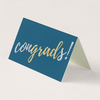 Pack of 25 Congrads! Glitter Graduation Cards