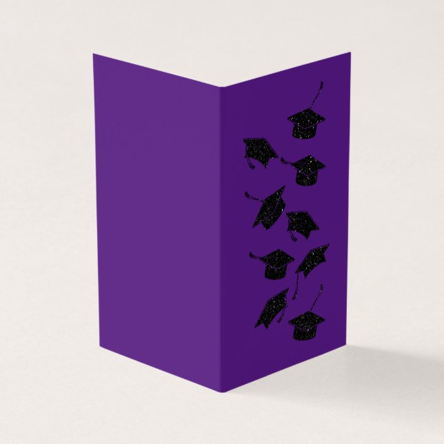 Pack of 25 Glitter Graduation Cards (Outside)