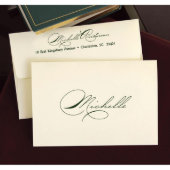 Pack of 25 Imperial Script Folded Note Cards (Front)