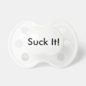 Pack of 3 'Suck It!' Dummies Pacifier (Front)