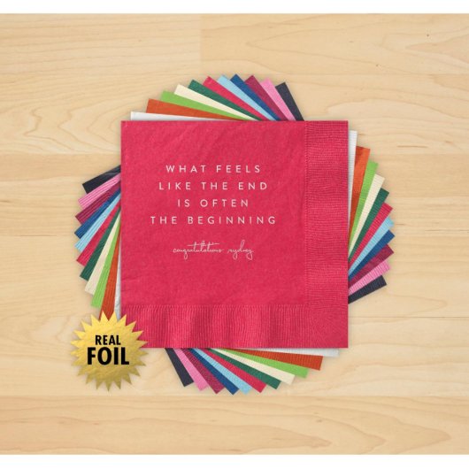 Pack of 50 Often the Beginning Party Napkins (Front)