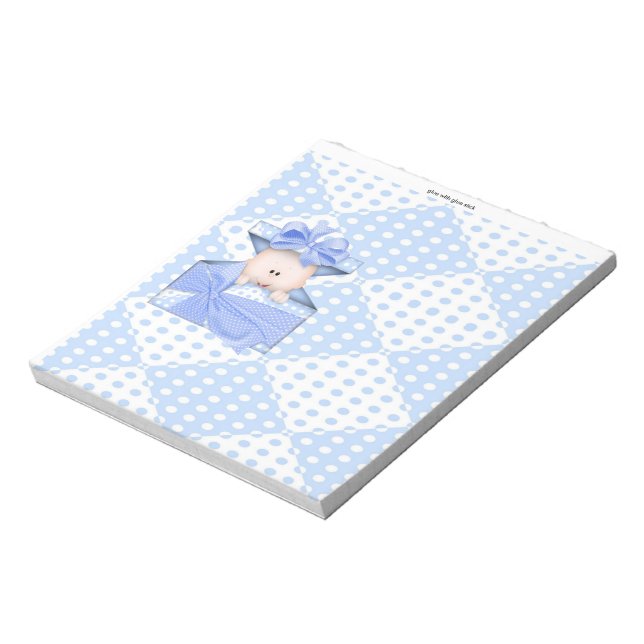 Pack of Baby Shower Candy Bar Wrapper Party Favor Notepad (Rotated)