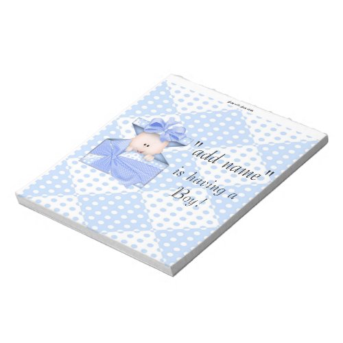 Pack of Baby Shower Candy Bar Wrapper Party Favor Notepad