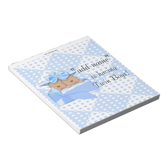 Pack of Baby Shower Candy Bar Wrappers Party Favor Notepad (Angled)