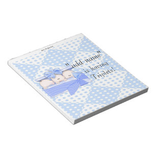 Pack of Baby Shower Candy Bar Wrappers Party Favor Notepad