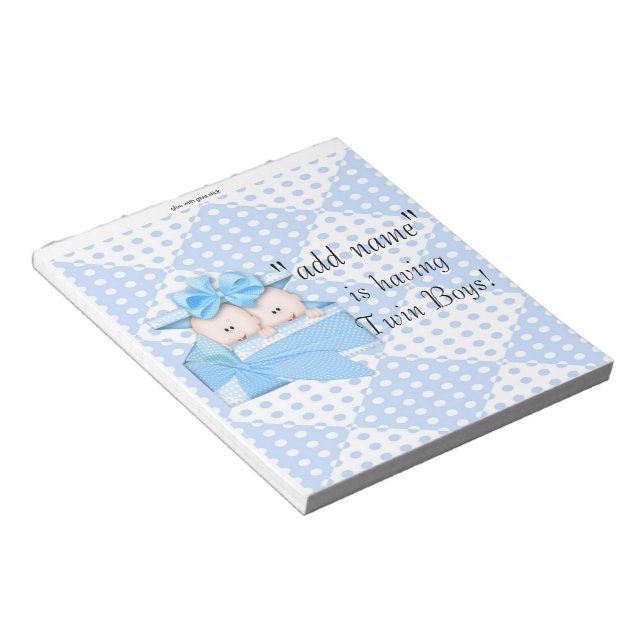 Pack of Baby Shower Candy Bar Wrappers Party Favor Notepad (Angled)
