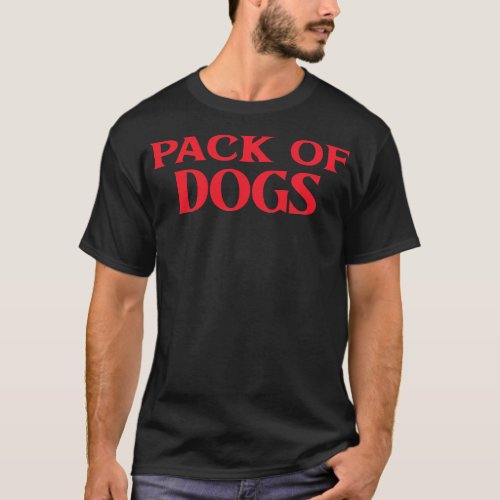 Pack of Dogs Collective Animal Bird Nouns T_Shirt
