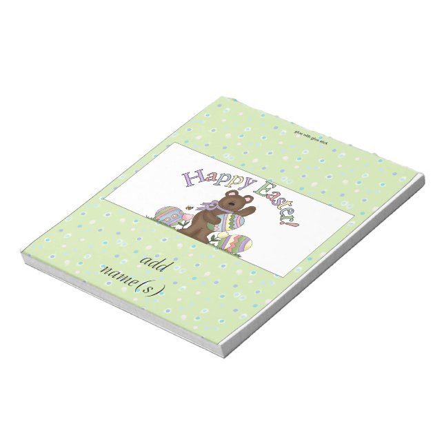 Pack of Easter Candy Bar Wrapper Party Favor Gift Notepad (Rotated)