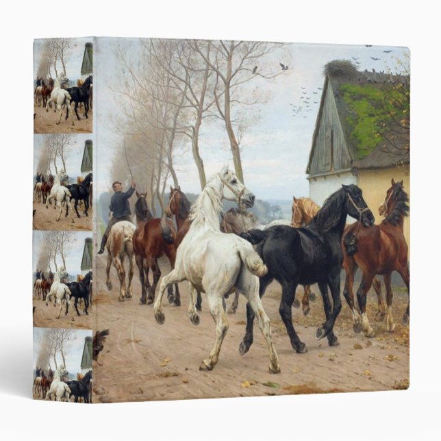 Pack of Horses circa 1878 3 Ring Binder (Front/Spine)