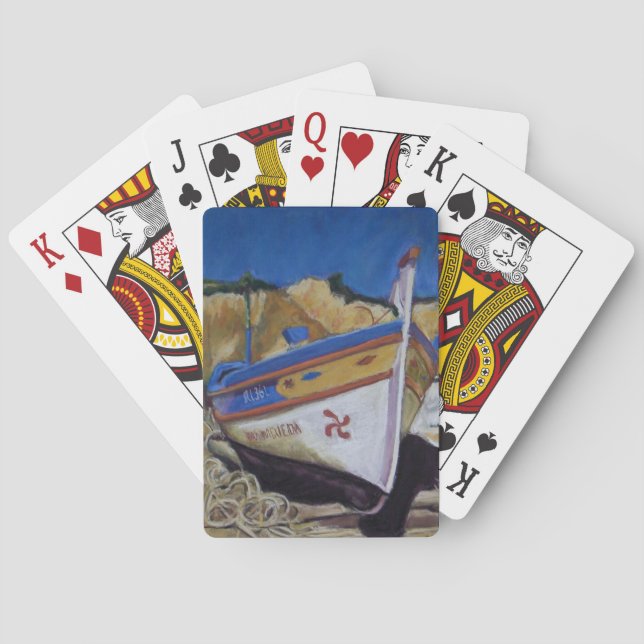 Pack of Playing Cards, Algarve Fishing Boat Poker Cards (Back)