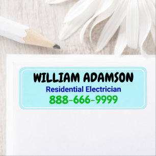 Pack of Promotional Call Labels (Contact Info)