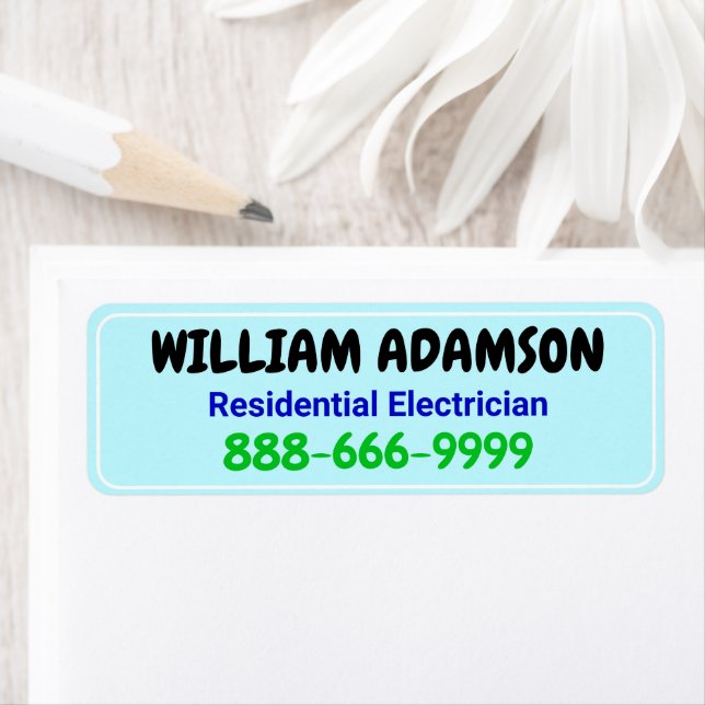 Pack of Promotional Call Labels (Contact Info) (Insitu)