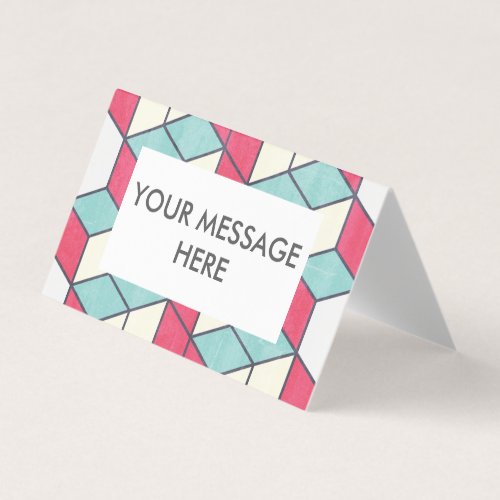 Pack of Puzzle pattern card with editable text