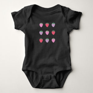 Pack Of Strawberries Baby Bodysuit