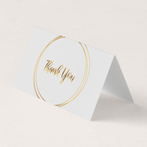 Pack of Thank You Cards with gold circles