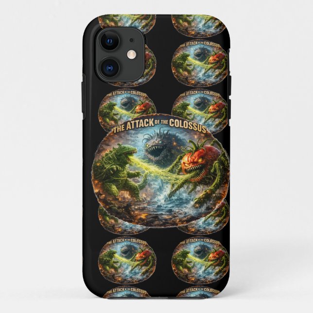Pack of the Colossus's iPhone 11 tough case cosmic (Back)