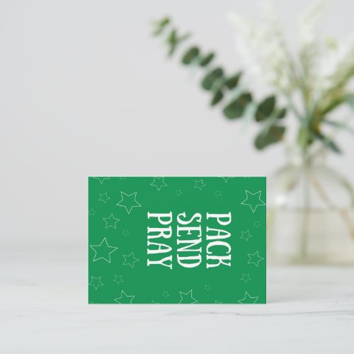 Pack Send Pray Blank Note Card