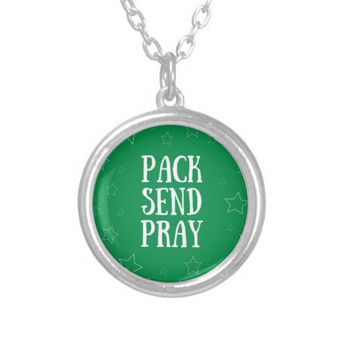 Pack Send Pray Green Necklace