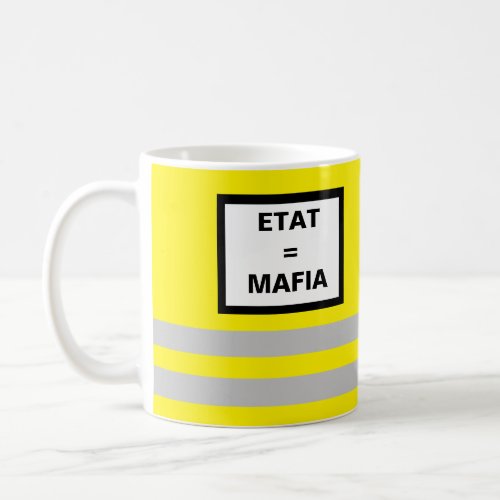 Pack Yellow Gilet State  Mafia Coffee Mug