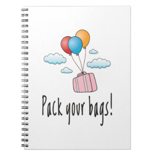 Pack your bags and let’s go on holiday notebook
