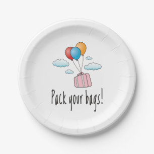 Pack your bags and let’s go on holiday paper plates
